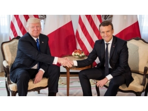 Trump, Macron’u Beyaz Saray’da Ağırlayacak