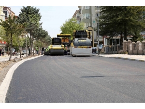 Alt Yapısı Biten Ebulfeyz Elçibey Caddesinde Asfalt Çalışması Başladı