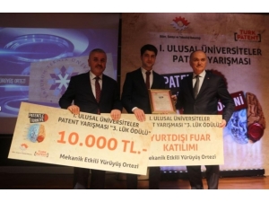 Erzurum Teknik Üniversitesi’ne Patent Ödülü