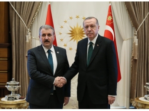Cumhurbaşkanı Erdoğan, Bbp Genel Başkanı Destici’yi Kabul Etti
