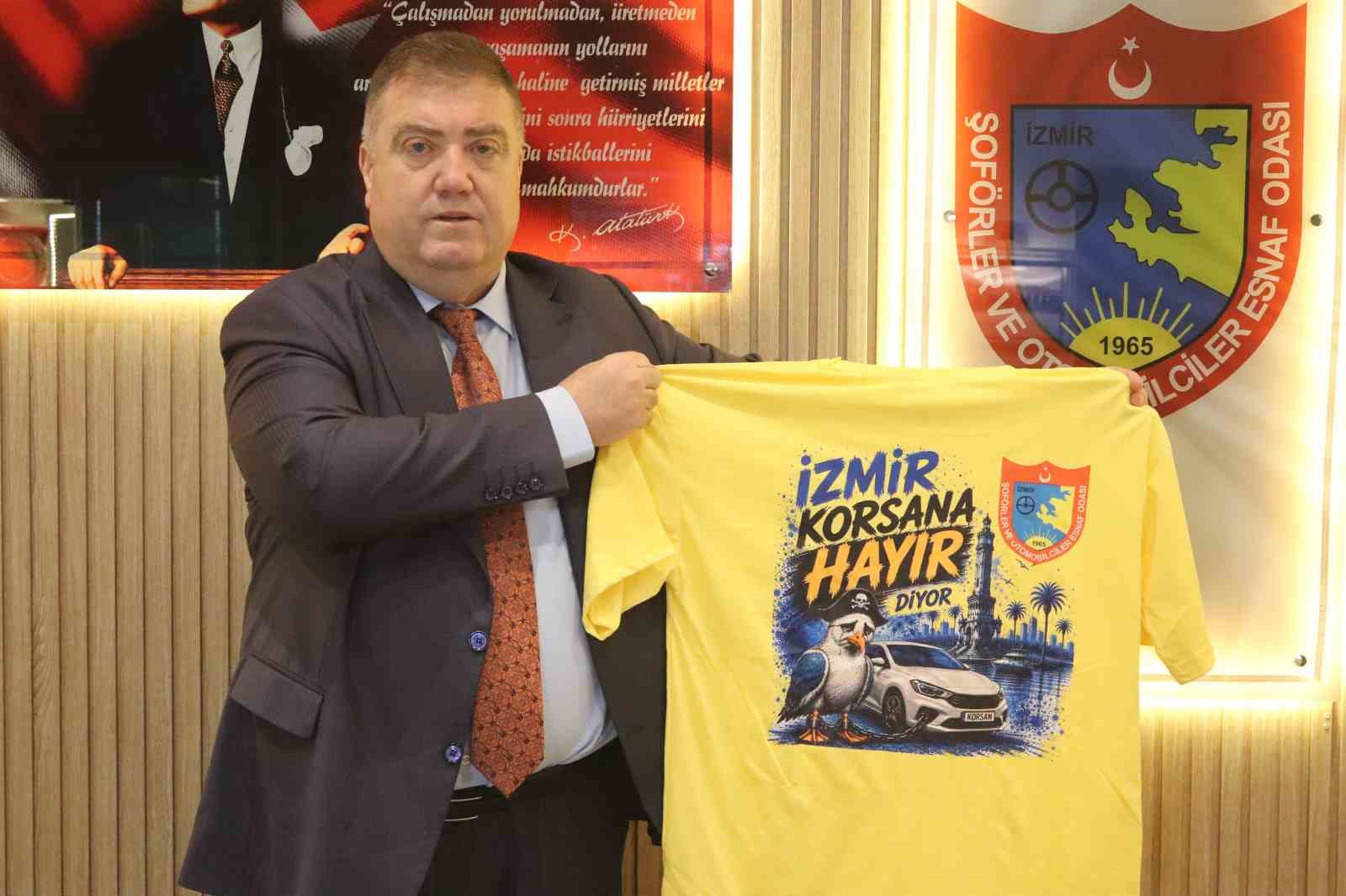 izmir-de-taksicilerden-korsana-hayir-mesaji