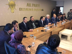 Altınok Erzurum’da, Ak Parti İl Başkanlığını Ziyaret Etti