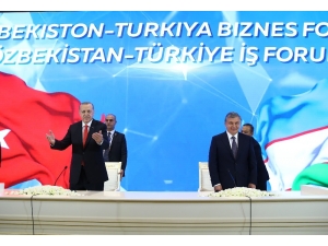 Mirziyoyev: “Kardeşim Recep Tayyip Erdoğan’la Beraber Tarihi Evraklara İmza Attık”