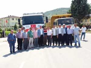 Afrin İçin Hazırlanan Yardım Kamyonları Yola Çıktı