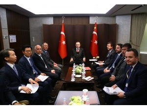 Cumhurbaşkanı Erdoğan, Hyundai Yöneticilerini Kabul Etti