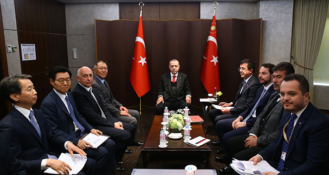 Cumhurbaşkanı Erdoğan, Hyundai Yöneticilerini Kabul Etti