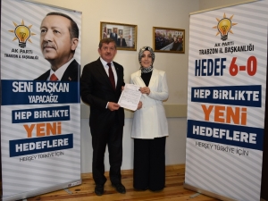 Ak Parti Trabzon İl Kadın Kolları Başkanı Ayvazoğlu, Milletvekili Aday Adayı Oldu