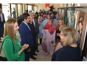 Aile Yaşam Merkezi 6. Dönem Kursiyerleri Yağlı Boya Resim Sergisi Açıldı