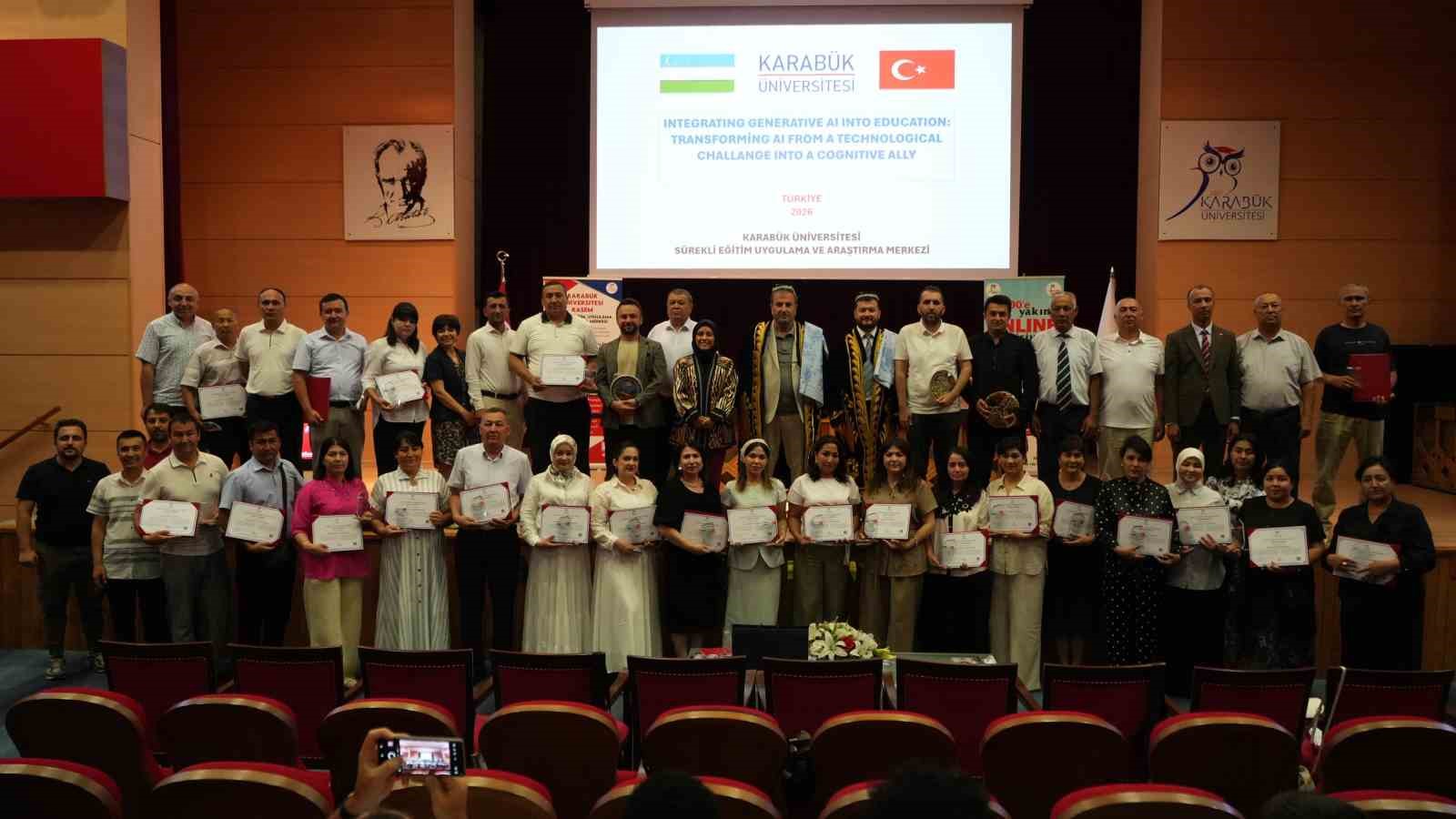 kbu-de-ozbek-akademisyenlere-yapay-zeka-egitimi-sertifikalari-verildi