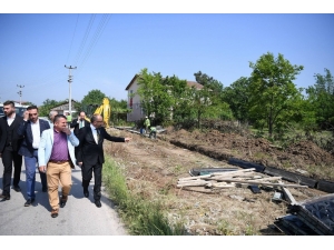 Başkan Üzülmez Çalışmaları Yerinde İnceledi