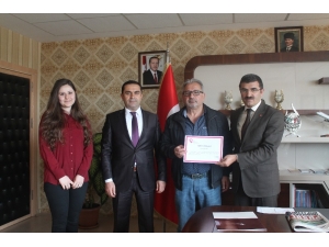 Hayırsever Gurbetçi Ödüllendirildi