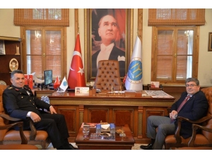 Başkan Can, Jandarma Komutanı İnce İle Bir Araya Geldi