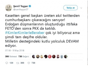 Şamil Tayyar’dan Akıl Çıkışı