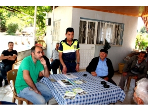 Sarıgöl’de Çiftçilere Trafik Ve Tarım Ekipmanı Kullanımı Eğitimi