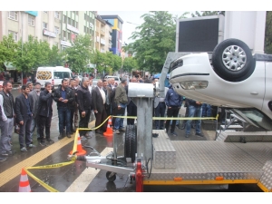 Bingöl’de Simülasyon Aracıyla, Kaza Anını Yaşadılar