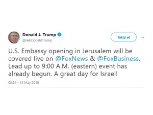 Trump: “İsrail İçin Büyük Gün”