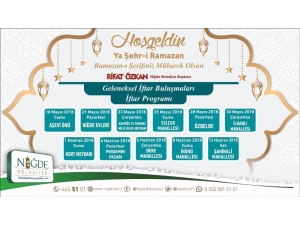 Niğde Belediyesi 11 Mahallede İftar Verecek