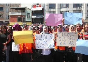 Kilis’te İsrail Protestoları