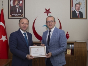 Sağlık Müdürü’nden Rektör Ünal’a Teşekkür