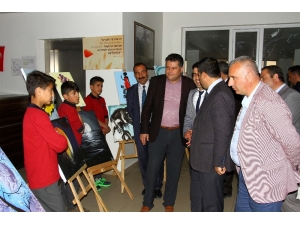 Hizan’da Ortaokul Öğrencilerinin Resim Sergisi