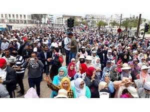 Fas’tan Filistin’e Destek Gösterisi