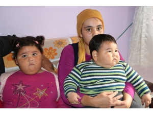 Niğde’de Aşırı Kilo Alan İki Kardeş Yardım Bekliyor
