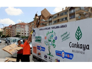 Çankaya’da Bir Ayda 5 Bin 165 Ton Ambalaj Atığı Toplandı