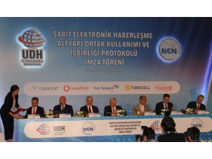 Sabit Elektronik Haberleşme Altyapısının Kiralanması Protokolü İçin İmzalar Atıldı