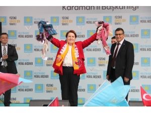 İyi Parti Genel Başkanı Akşener Karaman’da