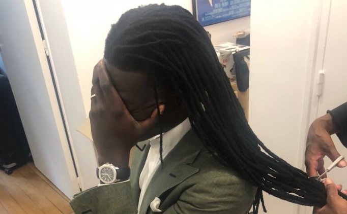 Bafetimbi Gomis Sözünü Tuttu, Saçını Kesti!