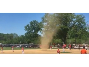 Abd’de Beyzbol Sahasında Çıkan Hortum Görenleri Şaşırttı