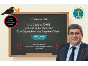 Başkan Can, Lgs’ye Girecek Öğrencilere Başarılar Diledi