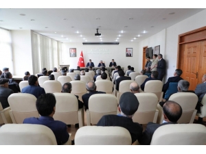 Merkez Köy Muhtarlarıyla ‘Seçim Güvenlik Toplantısı’ Yapıldı