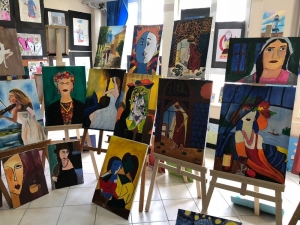 Öğrencilerden Resim Ve Yağlı Boya Sergisi