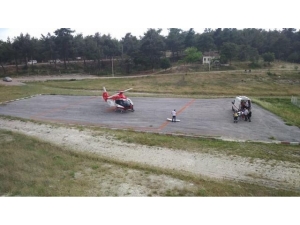 Gördes’te Helikopter Ambulans 10 Günde 3 Hayat Kurtardı