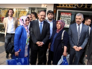 Bakan Özhaseki’den Esnaf Ziyaretleri