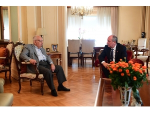 Muharrem İnce Eski Tbmm Başkanı Hüsamettin Cindoruk’u Ziyaret Etti