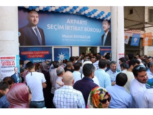 Ak Parti’li Baybatur Seçim Bürosunu Açtı