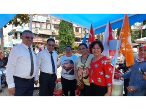 Başkan Saka, Seçim Stantlarını Ziyaret Etti