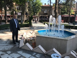 Taşköprü Cumhuriyet Parkı’nda Tarihi Dokuya Yakışan Düzenleme Devam Ediyor