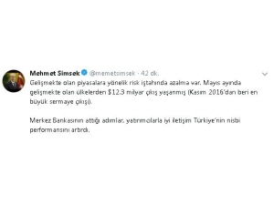 Başbakan Yardımcısı Şimşek: “Tcmb’nin Attığı Adımlar Türkiye’nin Nisbi Performansını Artırdı”