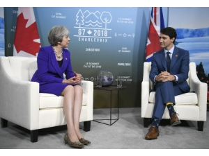 İngiltere Başbakanı May, Kanada Başbakanı Trudeau İle Görüştü