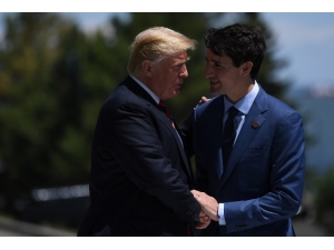 G7 Zirvesi’nde Trump, Kanada Başbakanı İle Görüştü