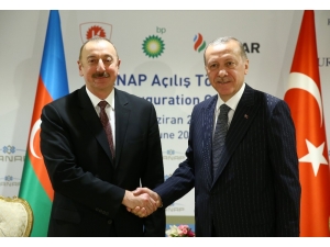 Cumhurbaşkanı Erdoğan, Aliyev Ve Vuçiç İle Görüştü