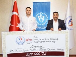 Gaziantep’teki 39 Amatör Spor Kulübüne 232 Bin Tl Destek