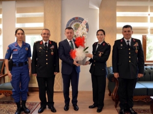 Jandarmadan Vali Büyükakın’a 179’uncu Yıl Ziyareti