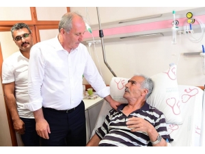 İnce, Şehit Sekin’in Kaza Geçiren Babasını Ziyaret Etti