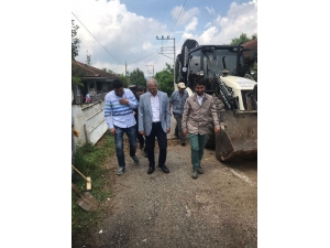 Başkan Dişli, Alandüzü’nde Asfalt Çalışmalarını İnceledi