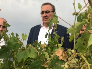 İyi Partili Karaçoban Afetzede Çiftçileri Ziyaret Etti