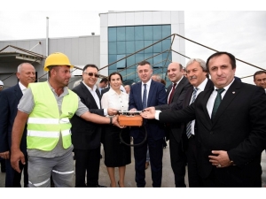 Vali Büyükakın Fabrika Temel Atma Törenine Katıldı